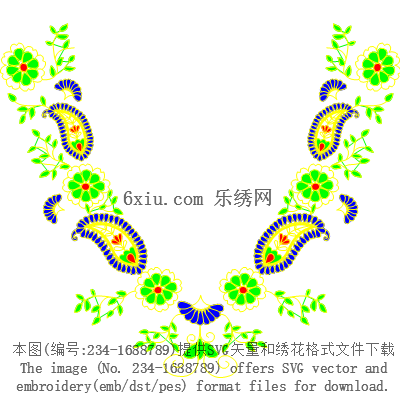 svg矢量绣花图下载