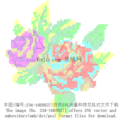 svg矢量绣花图下载
