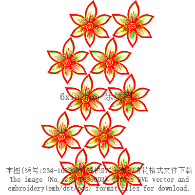 svg矢量绣花图下载