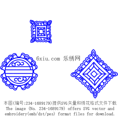 svg矢量绣花图下载