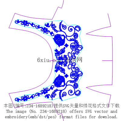 svg矢量绣花图下载