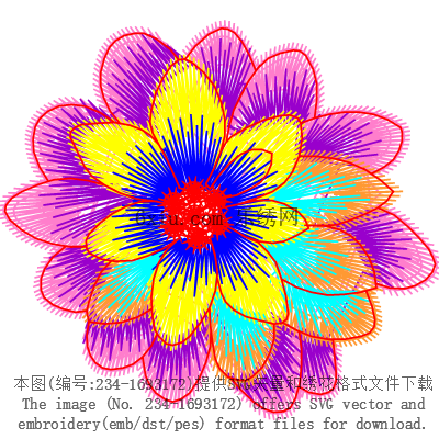 svg矢量绣花图下载