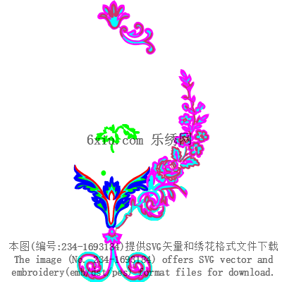 svg矢量绣花图下载