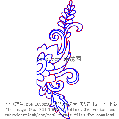 svg矢量绣花图下载