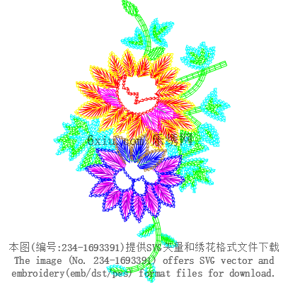 svg矢量绣花图下载