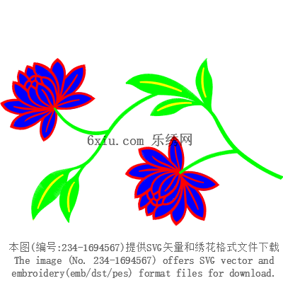 svg矢量绣花图下载
