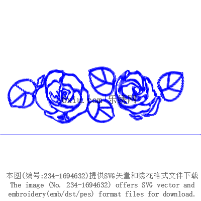 svg矢量绣花图下载