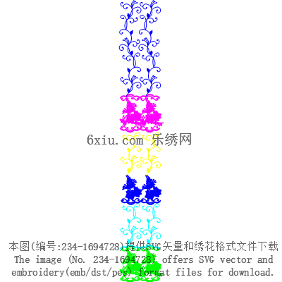 svg矢量绣花图下载