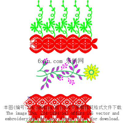 svg矢量绣花图下载