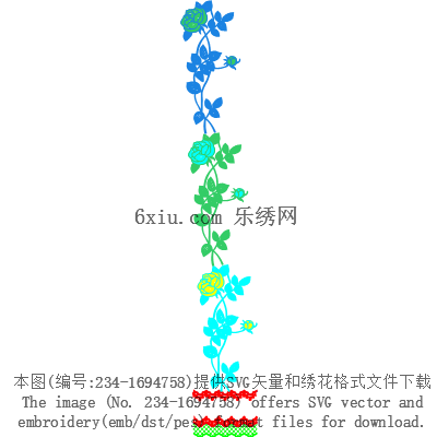 svg矢量绣花图下载