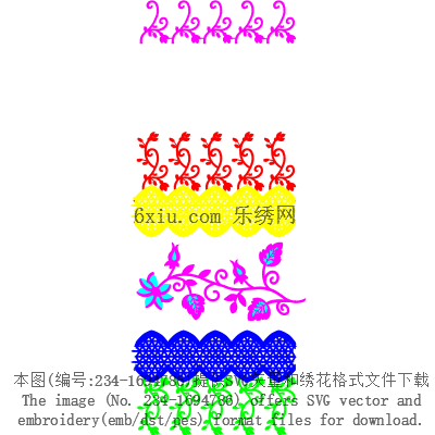 svg矢量绣花图下载