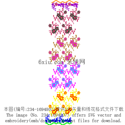 svg矢量绣花图下载
