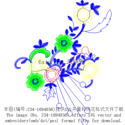 svg矢量绣花图下载