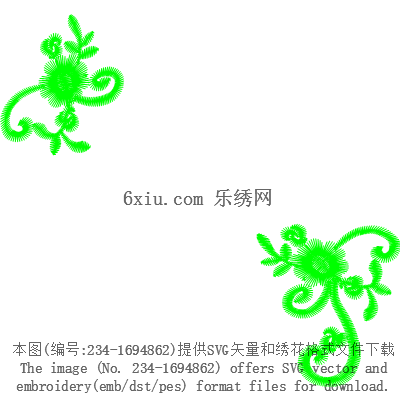 svg矢量绣花图下载