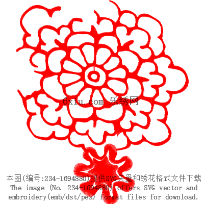 svg矢量绣花图下载