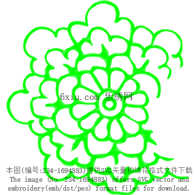 svg矢量绣花图下载
