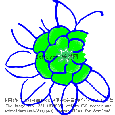svg矢量绣花图下载