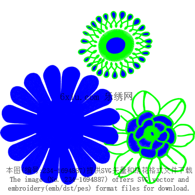 svg矢量绣花图下载