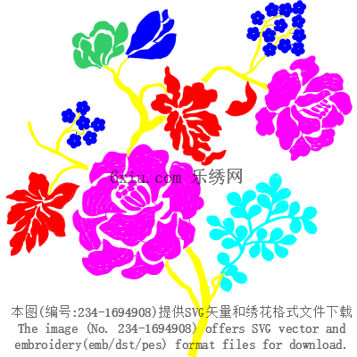 svg矢量绣花图下载