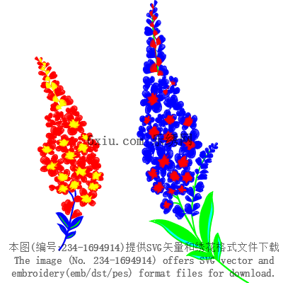 svg矢量绣花图下载