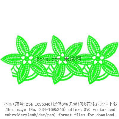 svg矢量绣花图下载