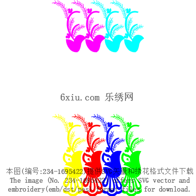 svg矢量绣花图下载