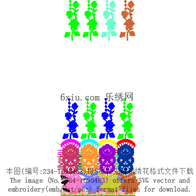 svg矢量绣花图下载