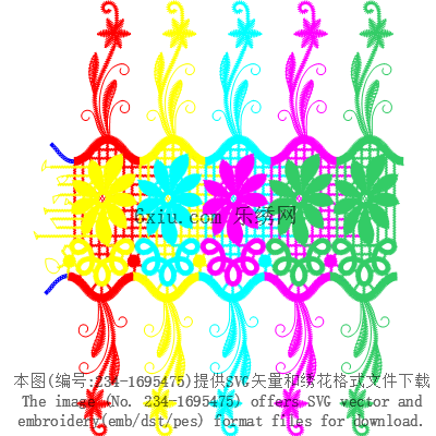 svg矢量绣花图下载