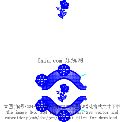 svg矢量绣花图下载