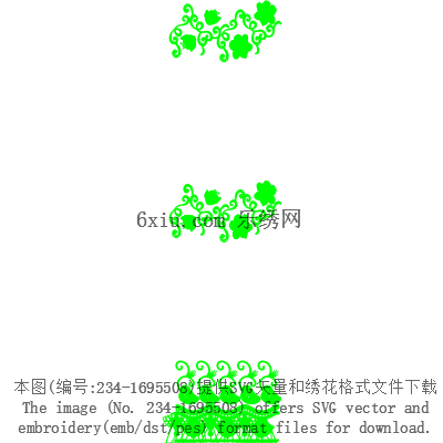 svg矢量绣花图下载