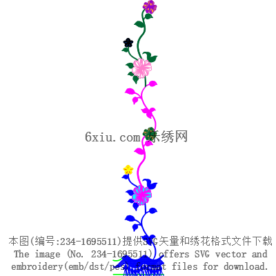 svg矢量绣花图下载