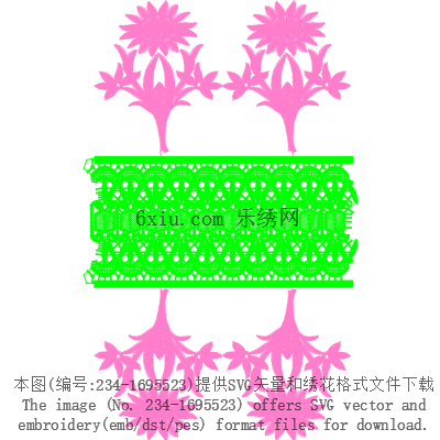 svg矢量绣花图下载