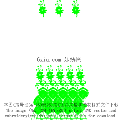 svg矢量绣花图下载