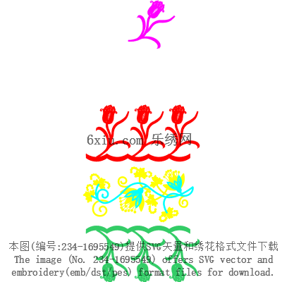 svg矢量绣花图下载