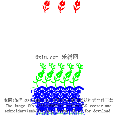 svg矢量绣花图下载