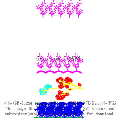 svg矢量绣花图下载