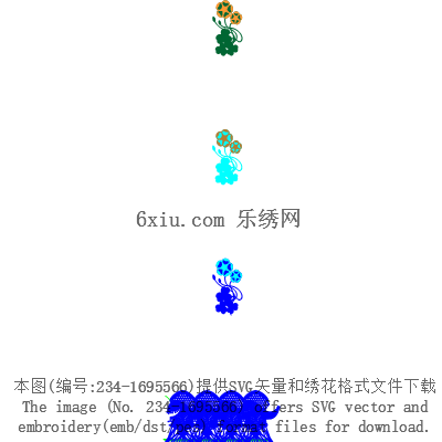 svg矢量绣花图下载