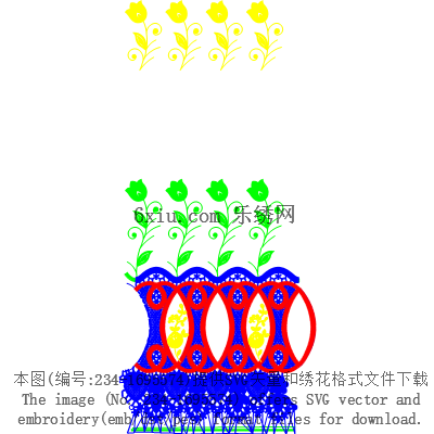 svg矢量绣花图下载