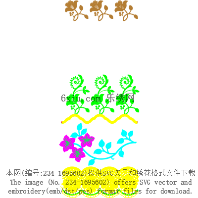 svg矢量绣花图下载