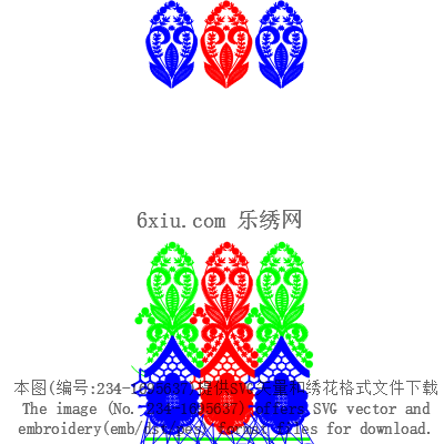 svg矢量绣花图下载