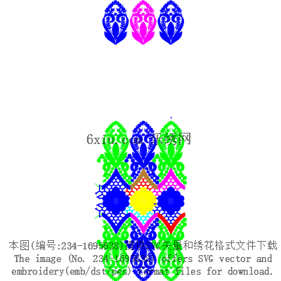 svg矢量绣花图下载