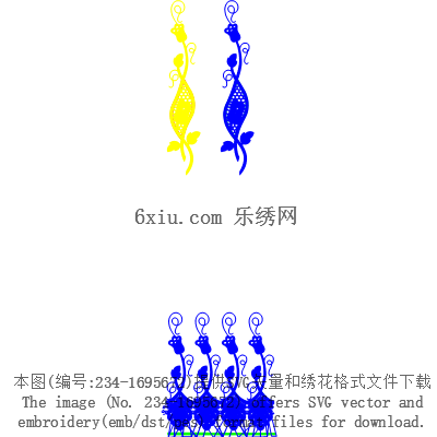 svg矢量绣花图下载