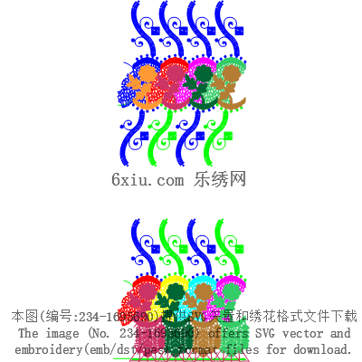 svg矢量绣花图下载
