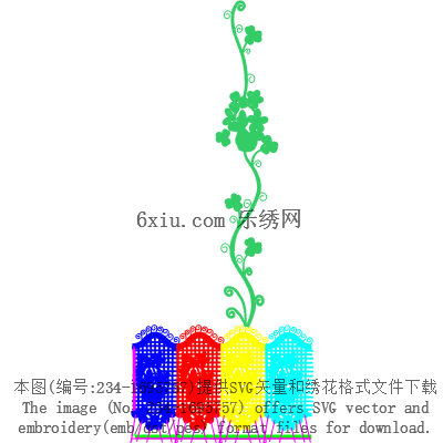 svg矢量绣花图下载