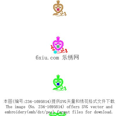 svg矢量绣花图下载