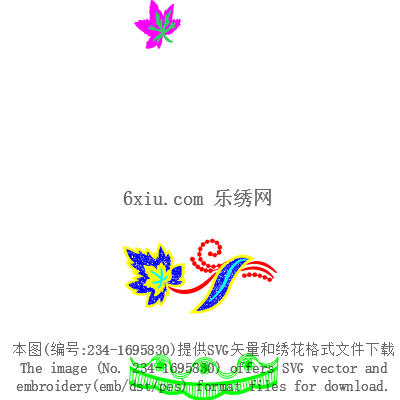 svg矢量绣花图下载