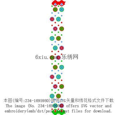 svg矢量绣花图下载