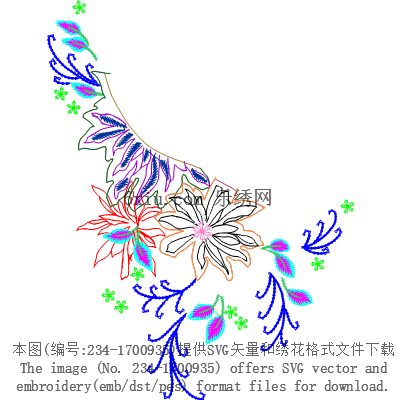 svg矢量绣花图下载