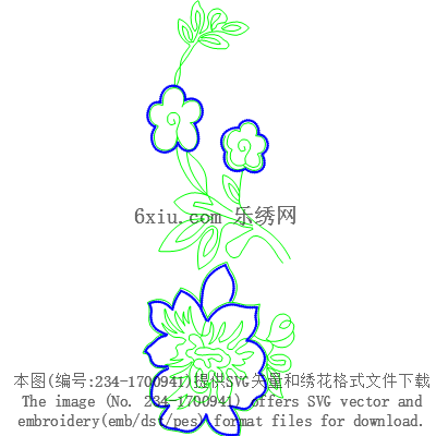 svg矢量绣花图下载