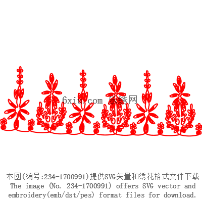 svg矢量绣花图下载